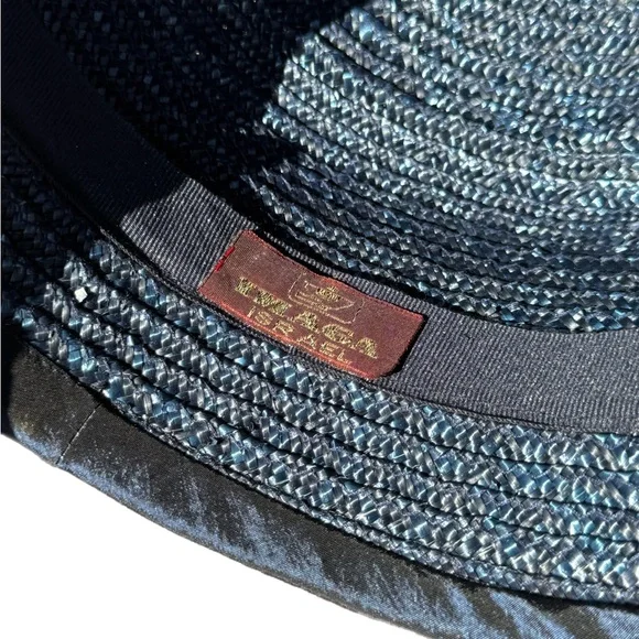 Imaga Israel Women Hat Cloche Black Lace Cotton One Size 8" Crown - Picture 4 of 5